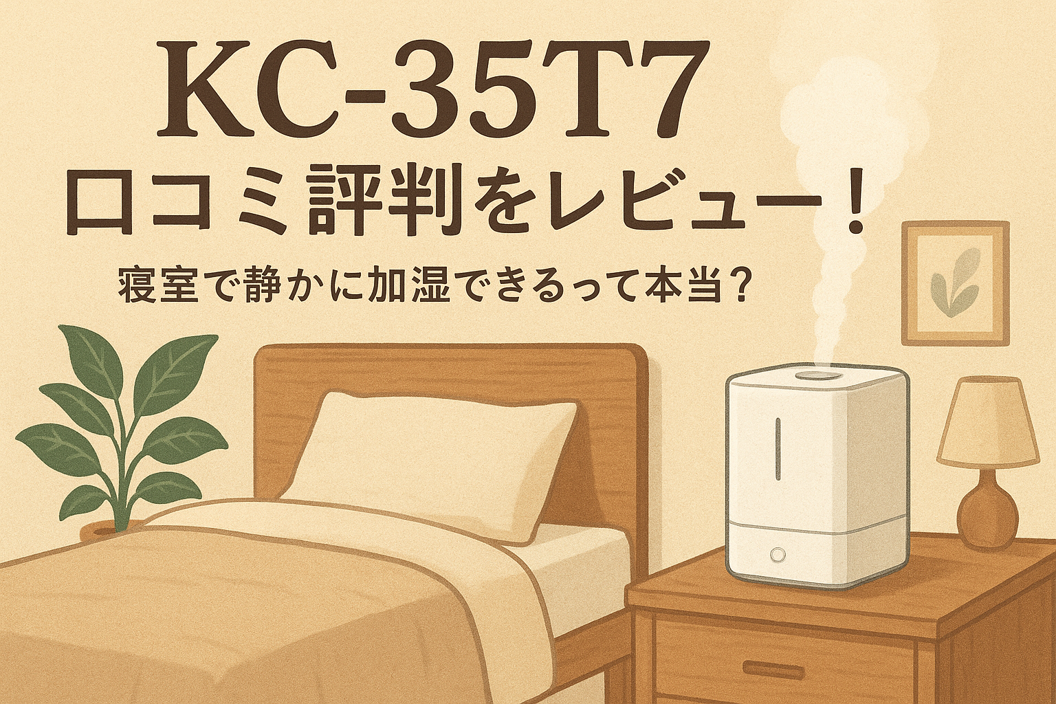 KC-35T7 口コミ評判をレビュー！寝室で静かに加湿できるって本当？